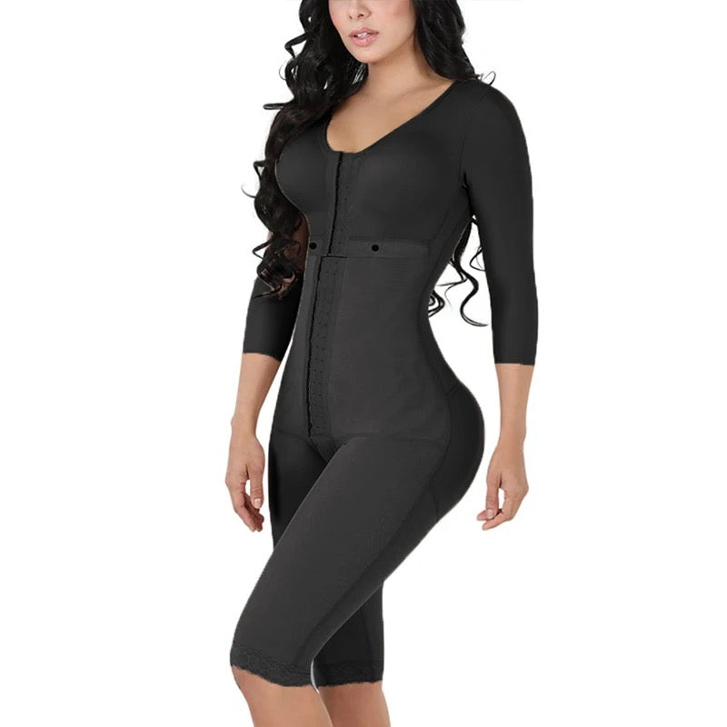 Fajas Colombianas Women's Bodysuit Shaper Breast Support - Long Sleeve