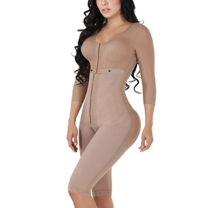 Fajas Colombianas Women's Bodysuit Shaper Breast Support - Long Sleeve