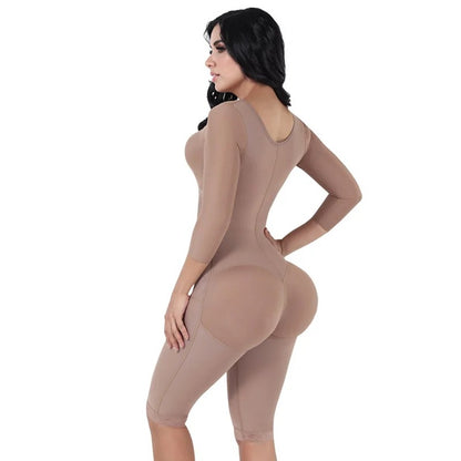 Fajas Colombianas Women's Bodysuit Shaper Breast Support - Long Sleeve