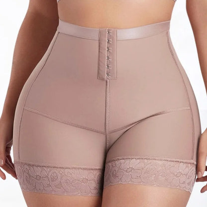 Double Compression High Waist Butt Lifter Power Shaping Shorts