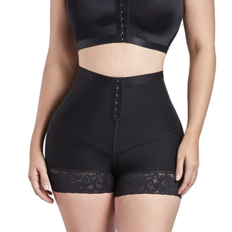 Double Compression High Waist Butt Lifter Power Shaping Shorts