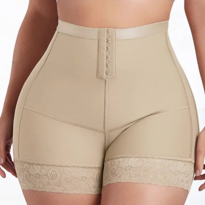 Double Compression High Waist Butt Lifter Power Shaping Shorts